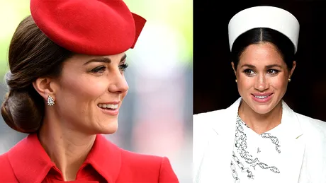 Meghan si Kate au ingropat securea razboiului! Poza cu cele doua pupandu-se pe obraz a spulberat orice zvon rautacios